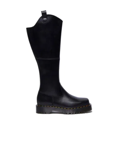 Dr. Martens Black Amaayah Knee High Leather Tall Boots
