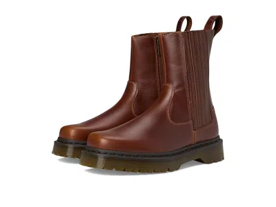 Dr. Martens Amaayah Lo Leather Bex Pull-on Boots In Brown