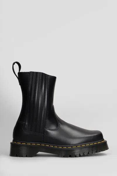 Dr. Martens Amaayah Lo Orleans Combat Boots In Black