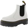 Dr. Martens' Ambassador Womens Leather Pull On Chelsea Boots In White
