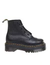 Dr. Martens Amphibian In Nappa Leather In Black