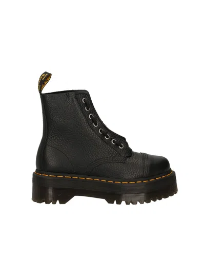 DR. MARTENS SINCLAIR BLACK MILLED NAPPA AMPHIBIAN
