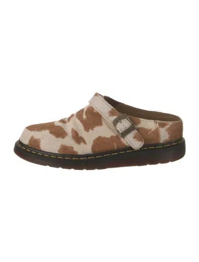 Pre-owned Dr. Martens Animal Print Sandals In Brown