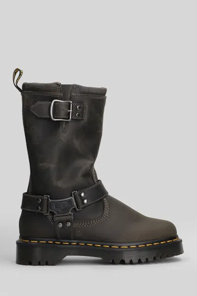 Dr. Martens Anisotne Hi Low Heels Ankle Boots In Black