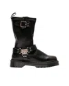Dr. Martens Stivali Alti Biker Anistone Hi Black In Black