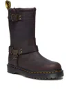 Dr. Martens Anistone Hi Buckle-strap Biker Boots In Brown