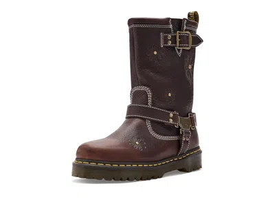 Dr. Martens Anistone Hi Flower In Brown