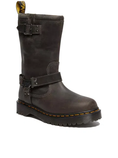 Dr. Martens Anistone Harness Boot In Brown