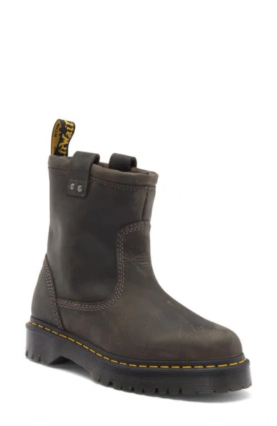 Dr. Martens' Dr. Martens Anistone Lo Leather Biker Boots In Grey