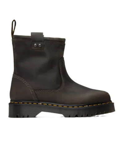 DR. MARTENS' DR. MARTENS ANISTONE LO LEATHER BIKER BOOTS