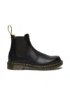 Dr. Martens 2976 Ambassador Combat Boots In Black Leather In Black