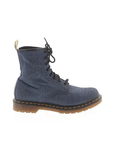 Pre-owned Dr. Martens Ankle Boots In Blue
