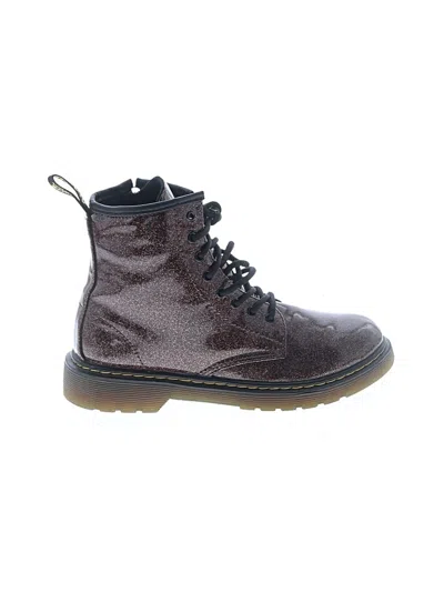 Pre-owned Dr. Martens Ankle Boots In Burgundy