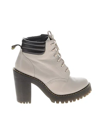 Pre-owned Dr. Martens Ankle Boots In Gray