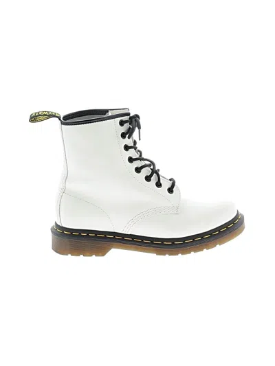 Pre-owned Dr. Martens Ankle Boots In White