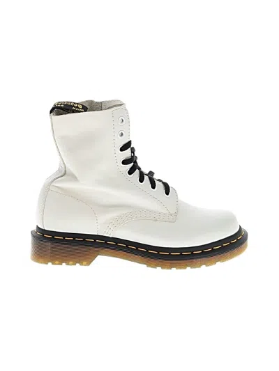 Pre-owned Dr. Martens Ankle Boots In White