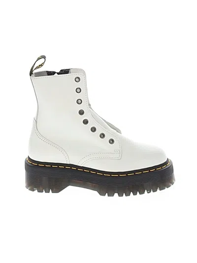 Pre-owned Dr. Martens Ankle Boots In White