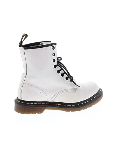 Pre-owned Dr. Martens Ankle Boots In White