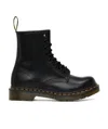 Dr. Martens' 1460 Waterproof 8 Eye Boots In Black