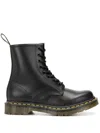 Dr. Martens Nappa Leather Ankle Boots With Pull Tab In Schwarz