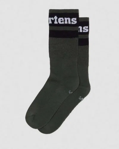 Dr. Martens' Athletic Logo Sock In Green