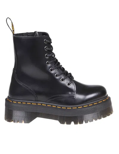 Dr. Martens Audrick Chelsea Platform Boots In Leather In Black