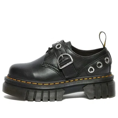 Dr. Martens Audrick Hardware Leather Platform In Black