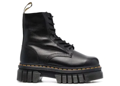 Pre-owned Dr. Martens' Audrick Leather Platform Boot Nappa Lux (women's) Sneakers In Black