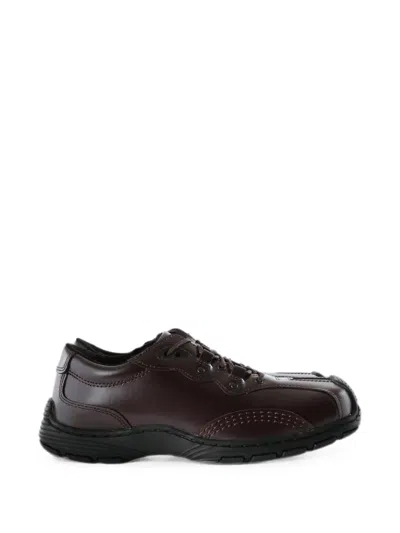 Dr. Martens Aurix 51 Lace-up Panelled Derby Shoes In Brown