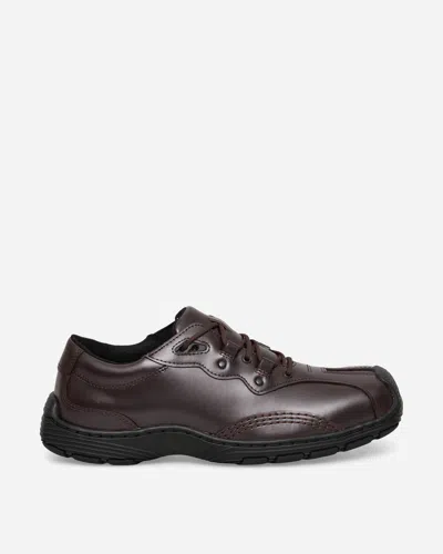 Dr. Martens Aurix 5i Oxblood Satin Finish Leather Lace Ups In Burgundy