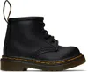 Dr. Martens' Baby Black 1460 Boots In Black Softy T