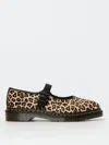 Dr. Martens' Ballerine Mary Jane Elphie Light Tan Mini Leopard