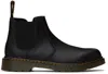 DR. MARTENS' BIG KIDS BLACK 2976 CHELSEA BOOTS