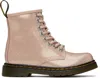 Dr. Martens' Big Kids Pink 1460 J Boots In Powder Pink Nebula G