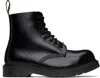 Dr. Martens' Black 1460 Mono Smooth Leather Boots In Black Analine