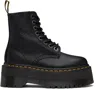 Dr. Martens' Black 1460 Max Leather Platform Boots In Black