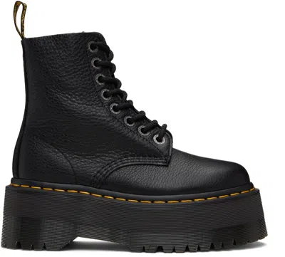 Dr. Martens' Black 1460 Max Leather Platform Boots