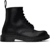 Dr. Martens' Black 1460 Mono Smooth Leather Boots In Black Smooth