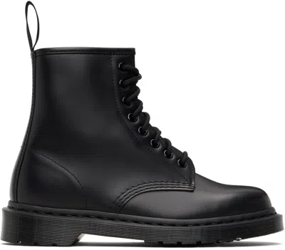 Dr. Martens' Black 1460 Mono Smooth Leather Lace-up Boots