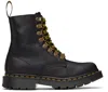 Dr. Martens' Black 1460 Pascal Boots In Black Snowplow