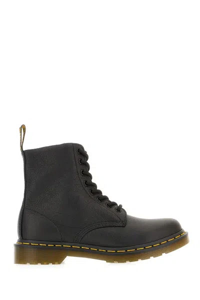 DR. MARTENS' BLACK 1460 PASCAL LEATHER BOOTS