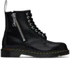 DR. MARTENS' BLACK 1460 ZIP BOOTS