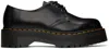 Dr. Martens' Black 1461 Quad Oxfords In Black Polished Smoot
