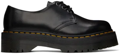 Dr. Martens' Black 1461 Quad Oxfords In Black Polished Smooth