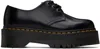 Dr. Martens Black 8053 Leather Platform Derbys In Black