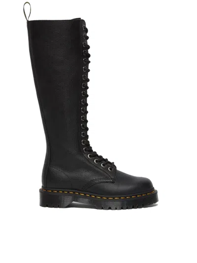 Dr. Martens Black 1b60 Bex Tall Leather Lace-up Boots