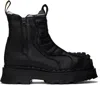 Dr. Martens' Black 2976 Protect Leather Boots In Black