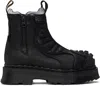 Dr. Martens' Black 2976 Protect Leather Boots In Black