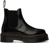 Dr. Martens' Dr. Martens 2976 Quad Leather Platform Chelsea Boots In Black Polished Smoot