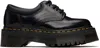 Dr. Martens Black 8053 Leather Platform Derbys In Black